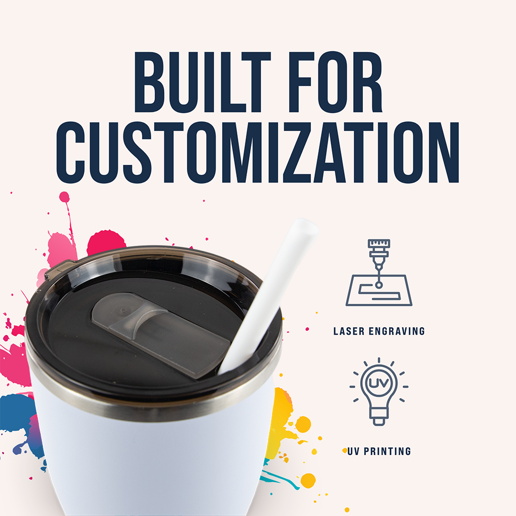 30oz Powder Coated Modern Curve Tumbler Case