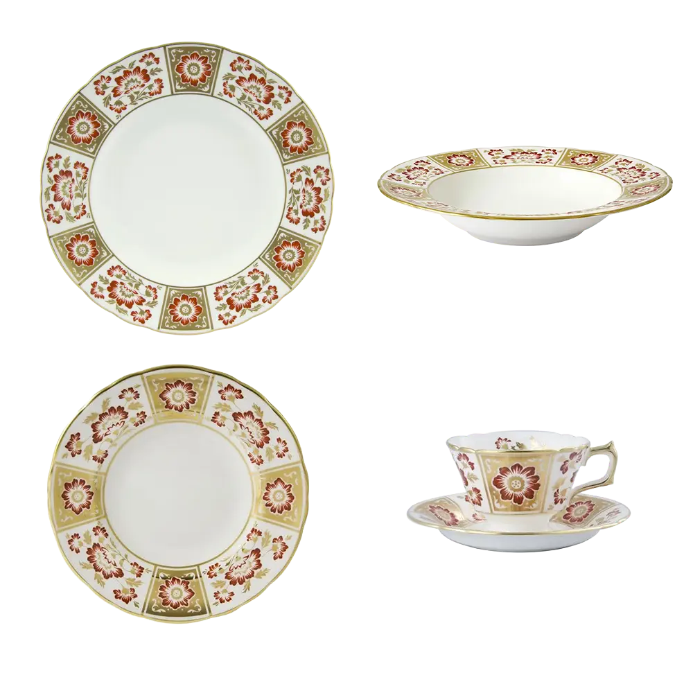 Royal Crown Derby Red Panel 30pc Set (2)