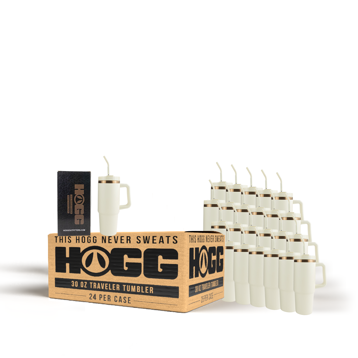 30oz Powder Coated Traveler Tumbler Case (24 Units)