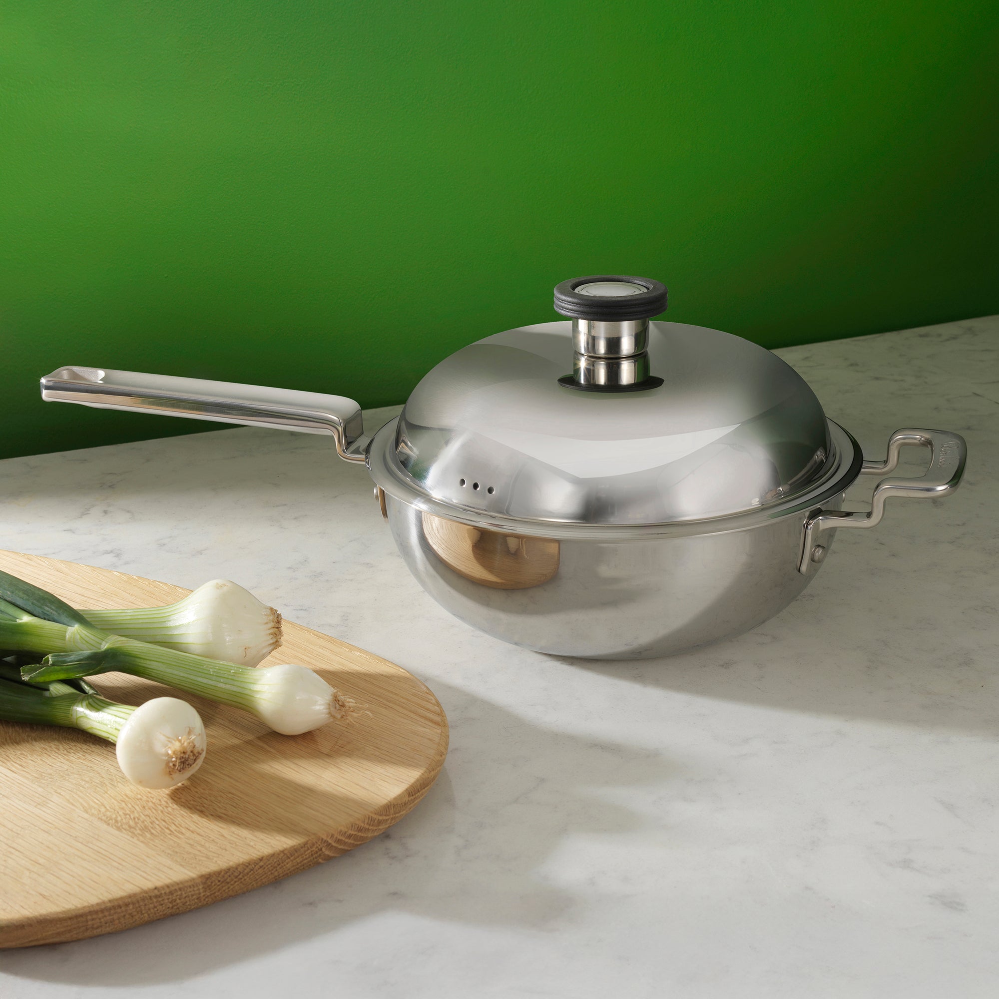 316 Series Cookware Wok with Lid 22cm