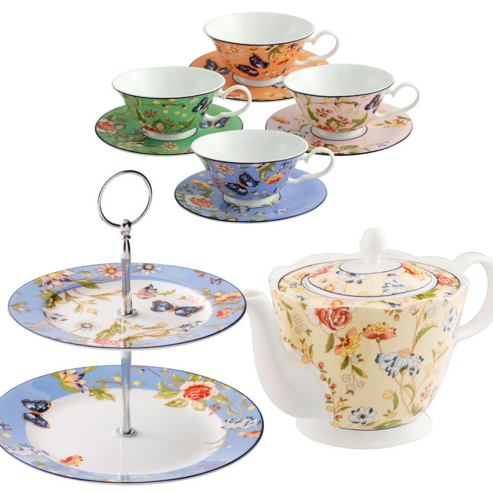 Aynsley Cottage Garden Afternoon Tea and Cake Set