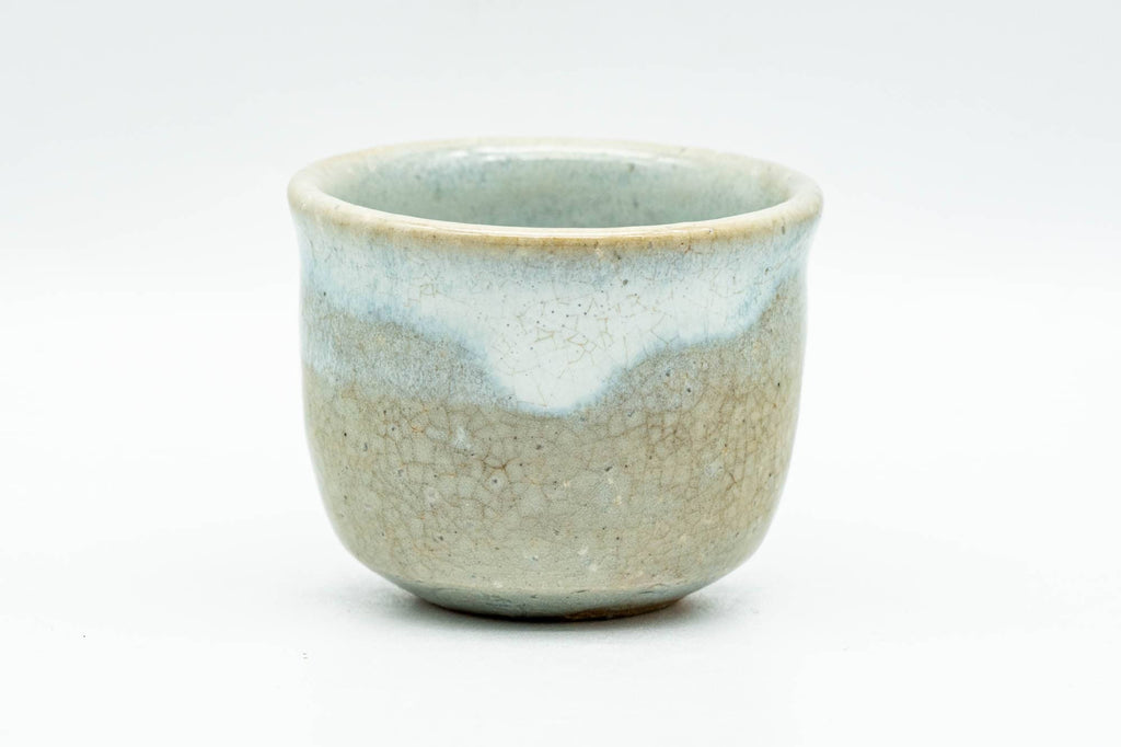 Japanese Teacup - Beige White Glazed Hagi-yaki Yunomi - 80ml