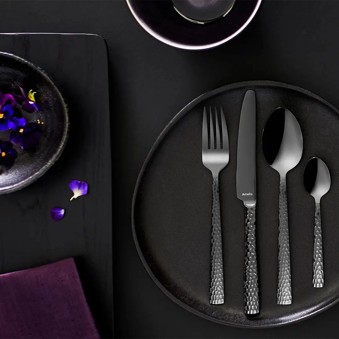 Amefa Felicity Black 24pc Cutlery Set