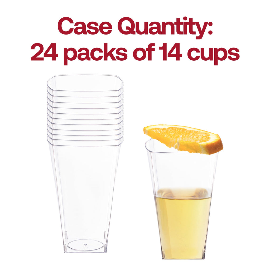 Clear Square Plastic Cups (10 oz. )