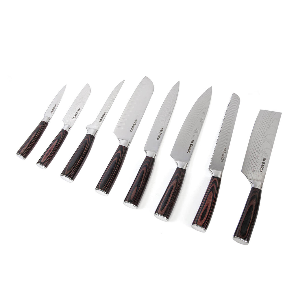 9-Piece Master Chef Knife Set With Block