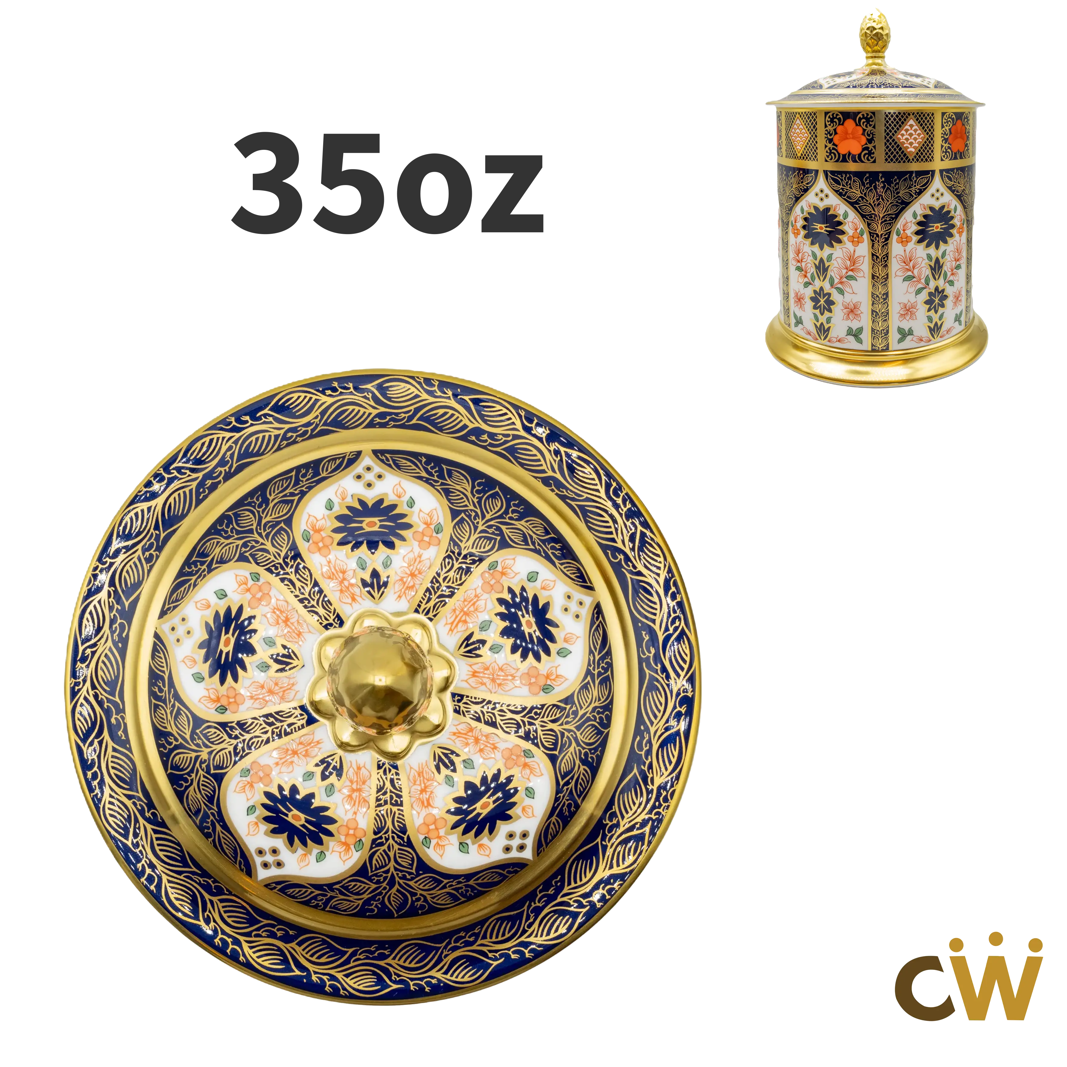 Royal Crown Derby Imari SGB 35oz Storage Jar – Replacement Lid