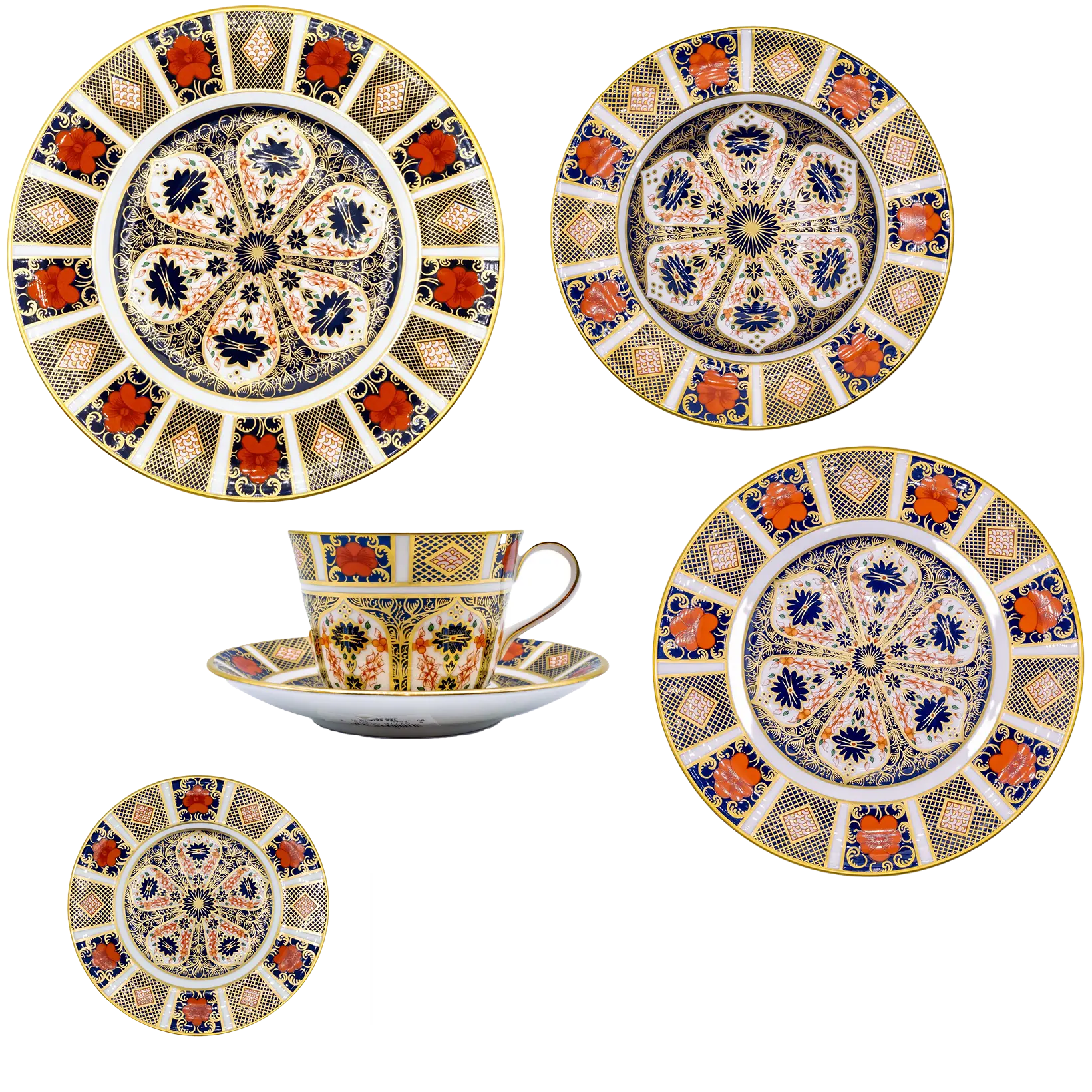 Royal Crown Derby Imari 1128 36pc Dinner Set - 2nd Quality