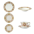 Royal Crown Derby Red Panel 36pc Set