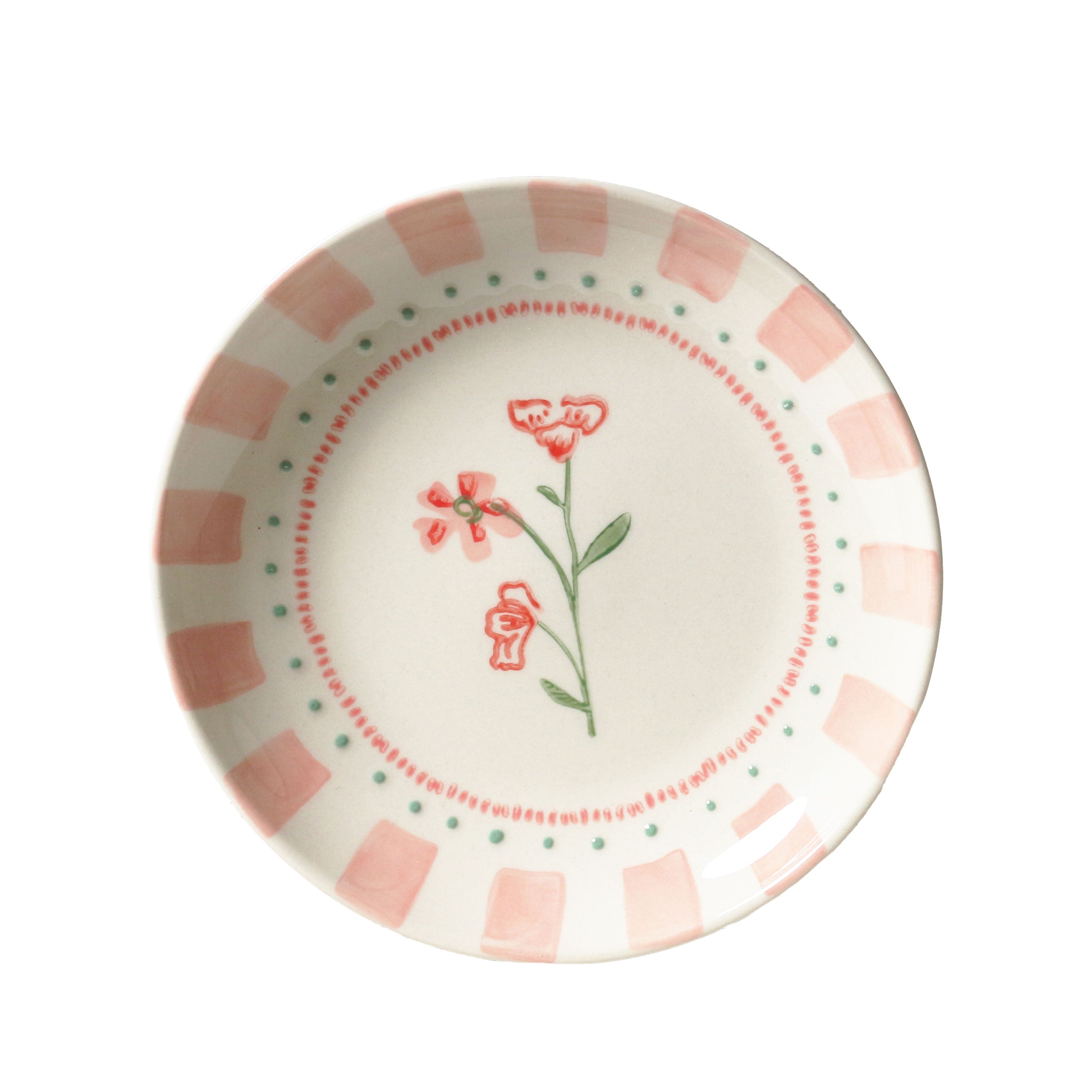 Set of June's Garden Side Plates / Geranium