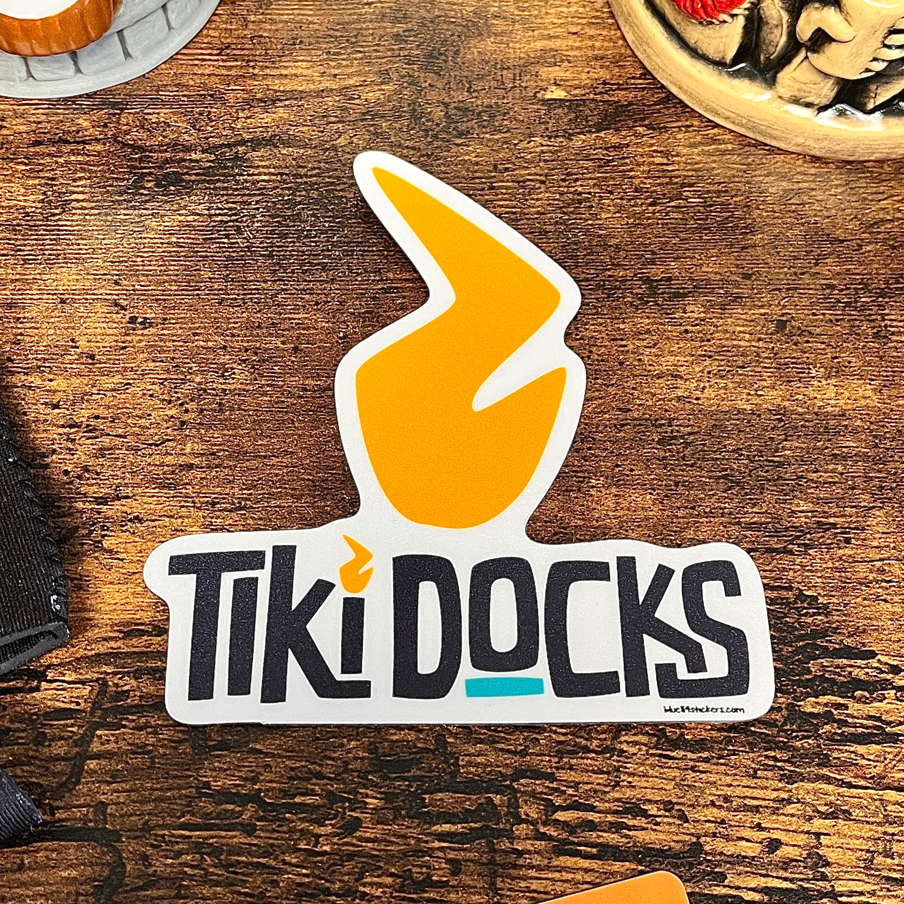 Tiki Docks Tiki Torch Sticker