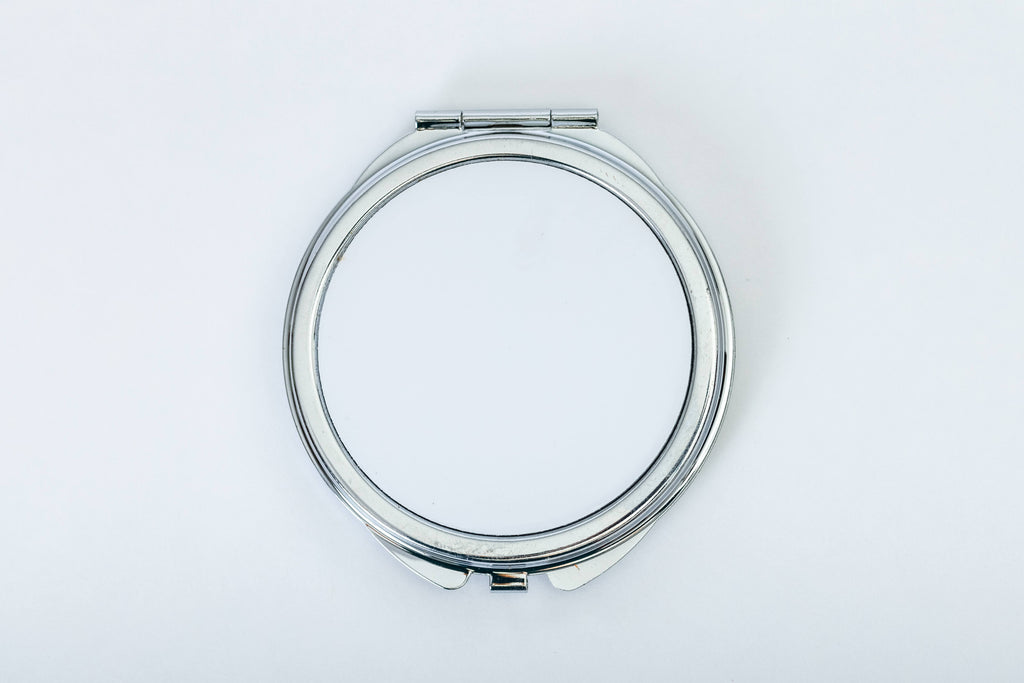 Circle Compact Mirror Print on Demand Fulfillment. Gift Box included!
