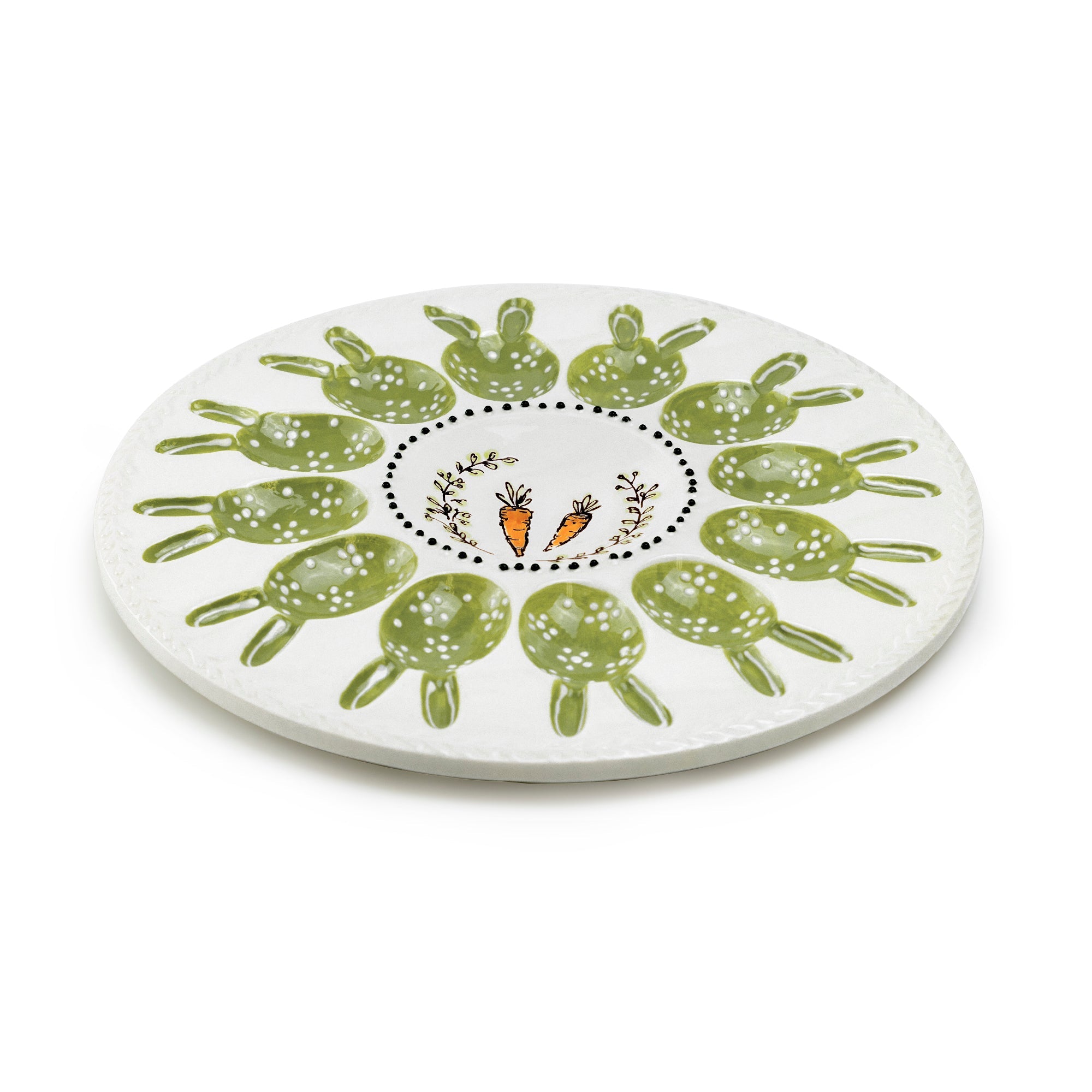 Carrot Bunny Garden 12 Count Egg Platter