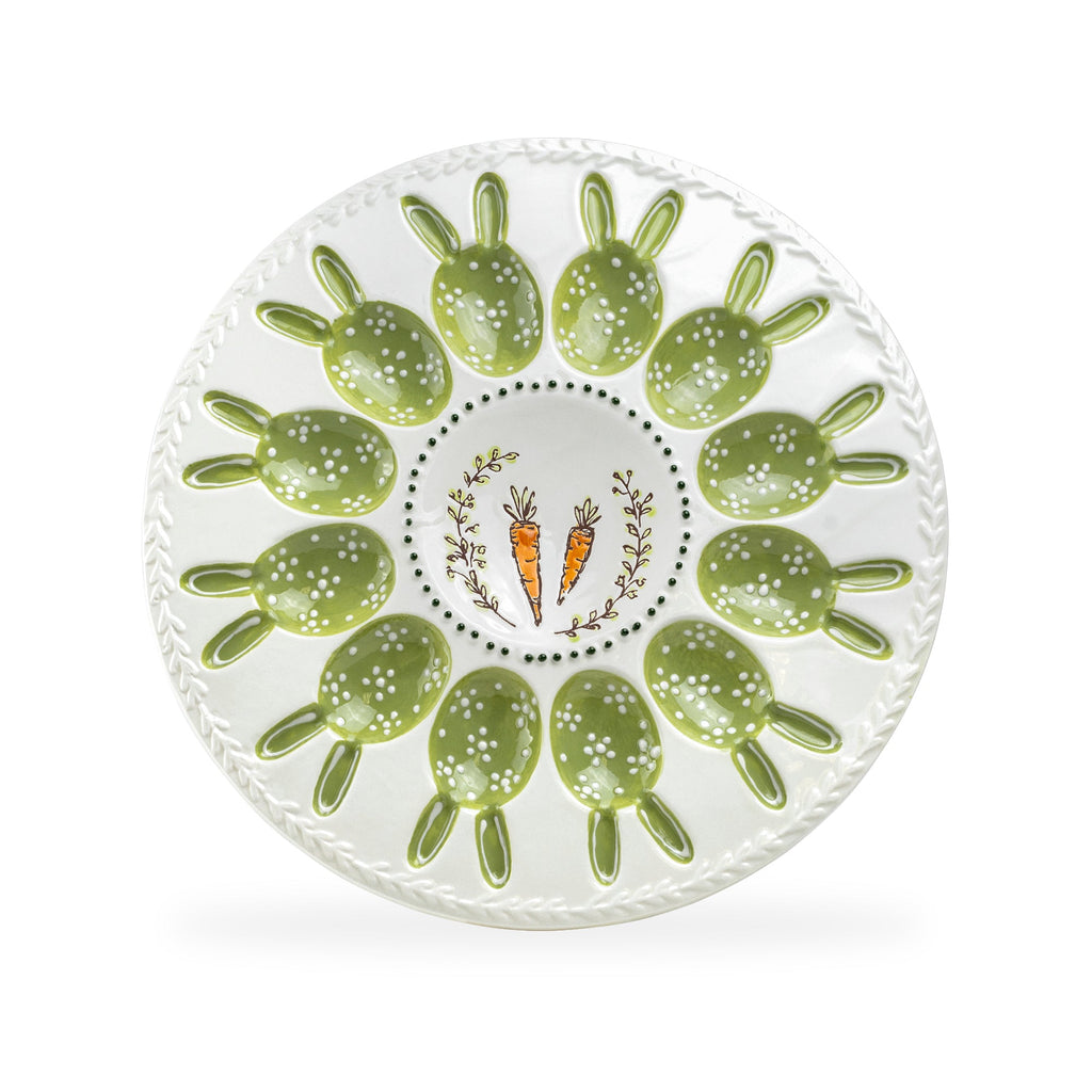 Carrot Bunny Garden 12 Count Egg Platter