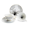 Spider White Gold Tea Cup and Saucer