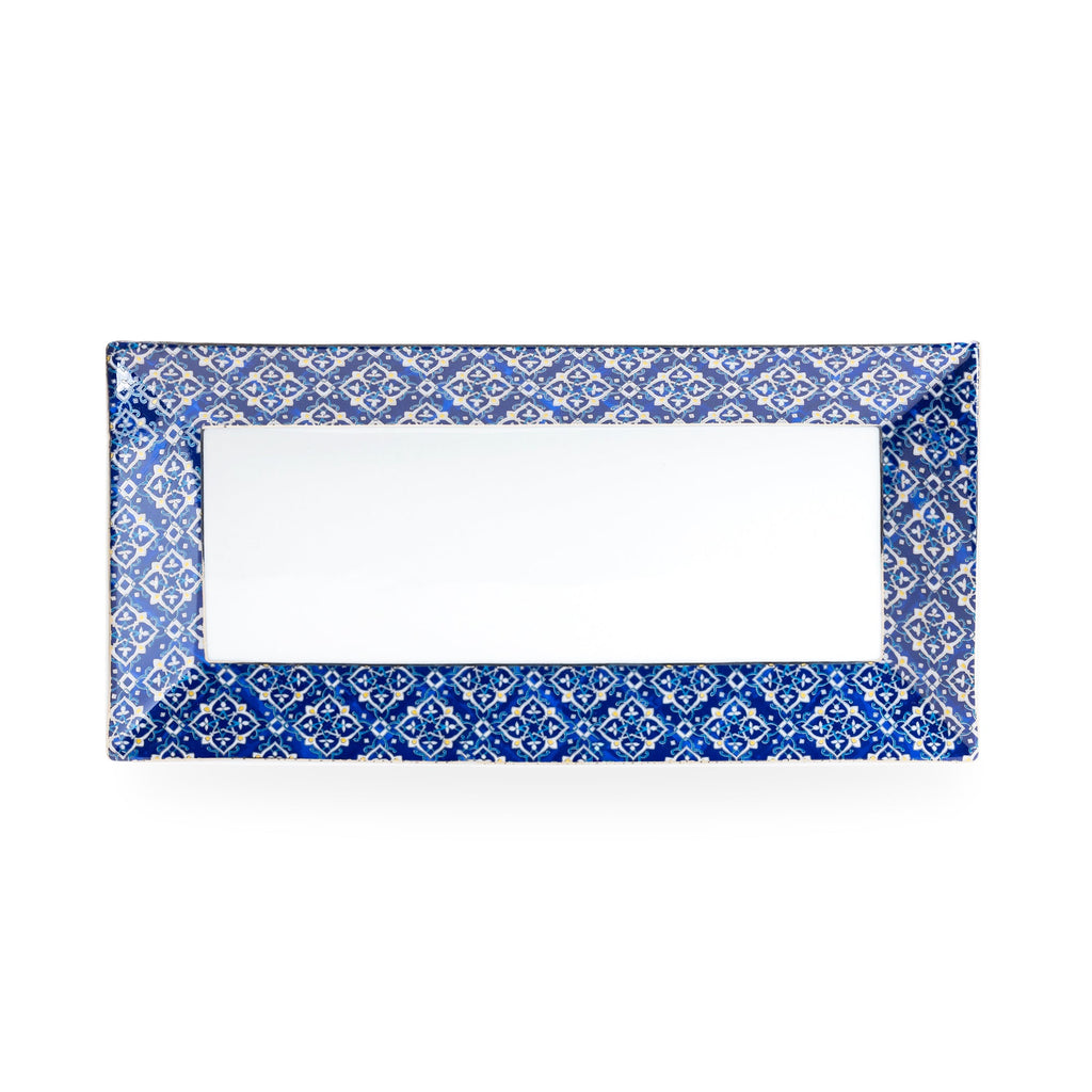 12.25" Blue Diamond Fine Porcelain Serving Tray