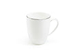 Silver Rim Blanc Bone China Mug