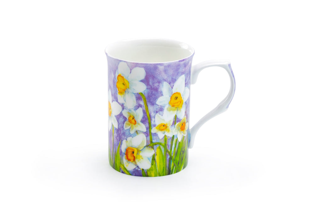 Daffodil Purple Bone China Mug