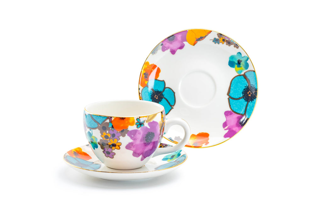 Meadow Joy Fine Porcelain Cup and Saucer