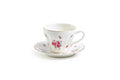 Rose Bud Fine Porcelain Mini Tea Cup and Saucer