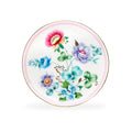 7.5" Pink Flower Garden Fine Porcelain Dessert Plate