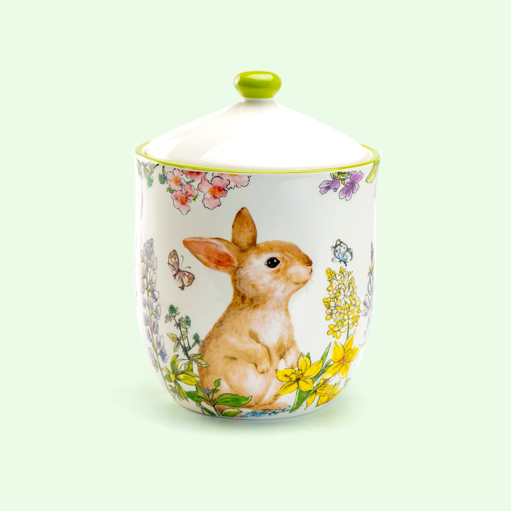 Spring Garden Bunny Canisters