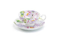 Peony Bloom Bone China Cup and Saucer