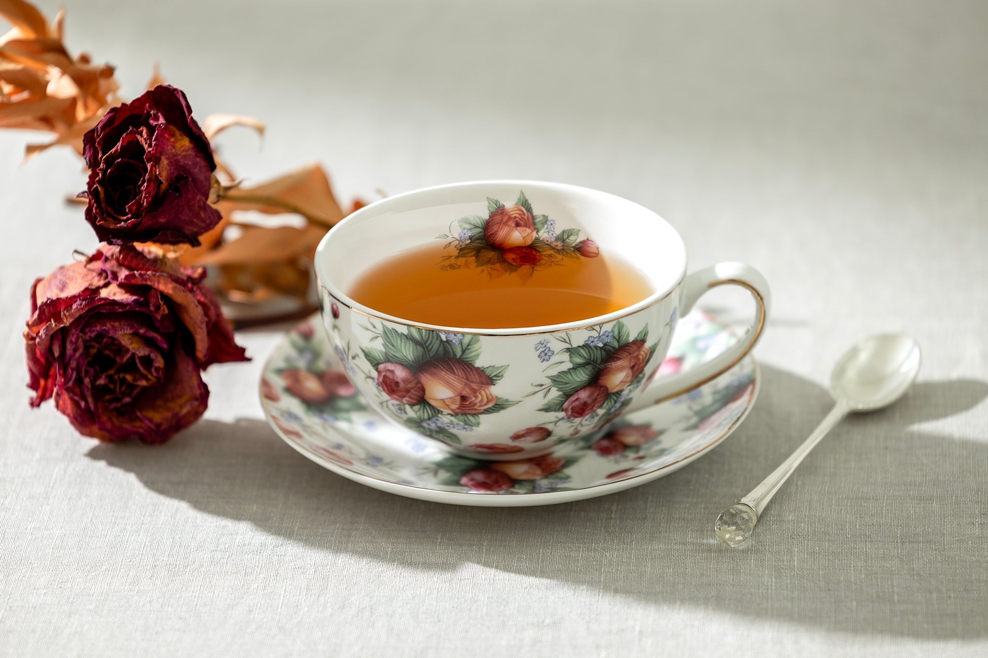 Poison Potion Floral Tea Cup and Saucer