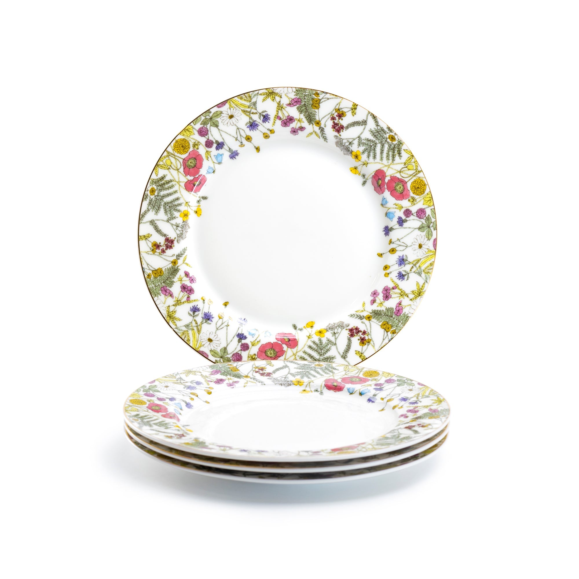 Wild Flower Meadow Fine Porcelain Dessert/Dinner Plate