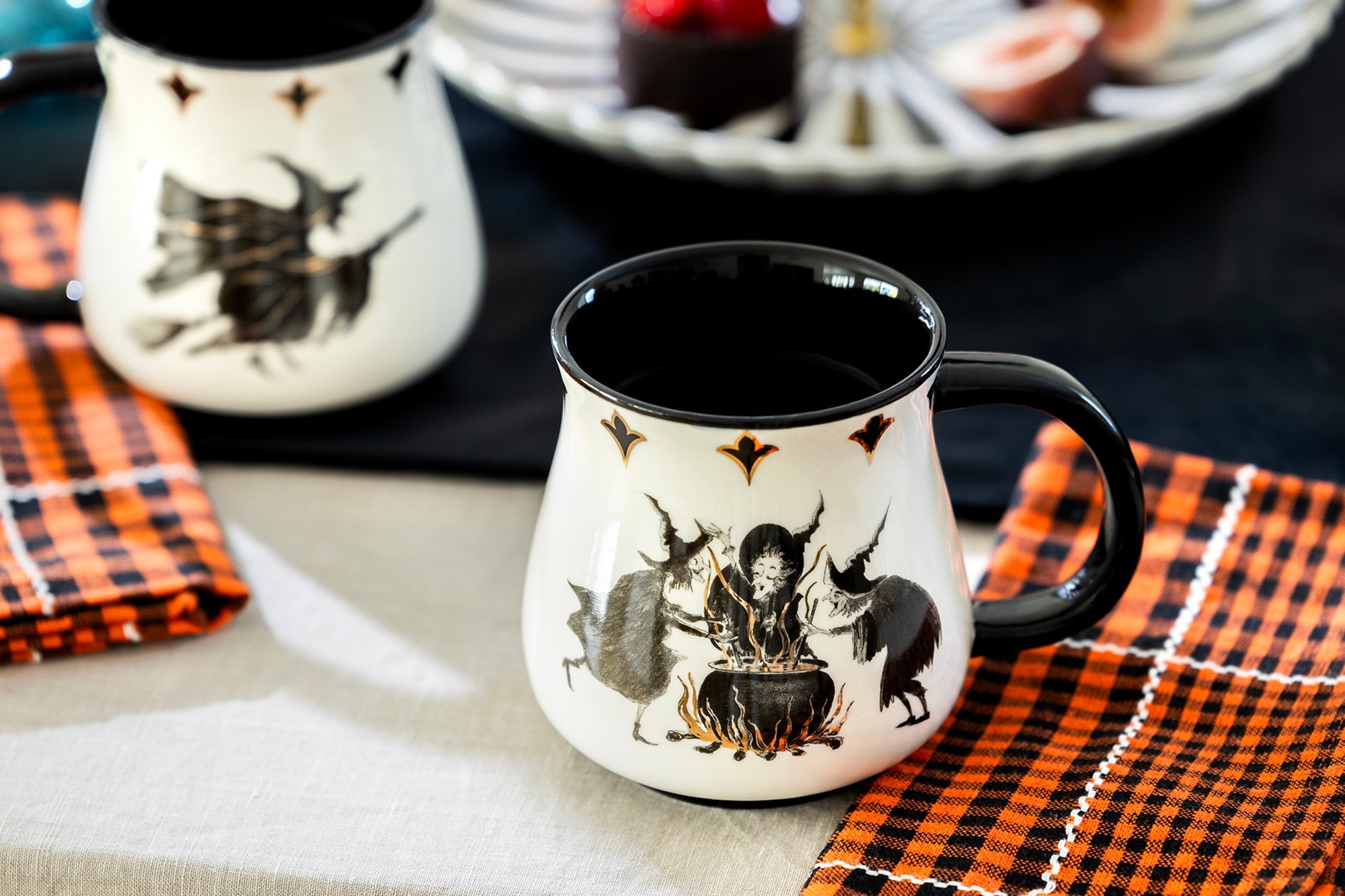 Halloween Witches Brew Mug with Flying Witch on the back - CLEARANCE