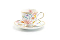 Spring Flowers with Hummingbird Fine Porcelain Tea Cup and Saucer