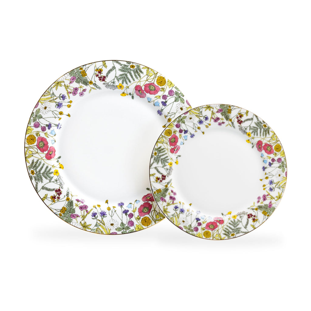 Wild Flower Meadow Fine Porcelain Dessert/Dinner Plate