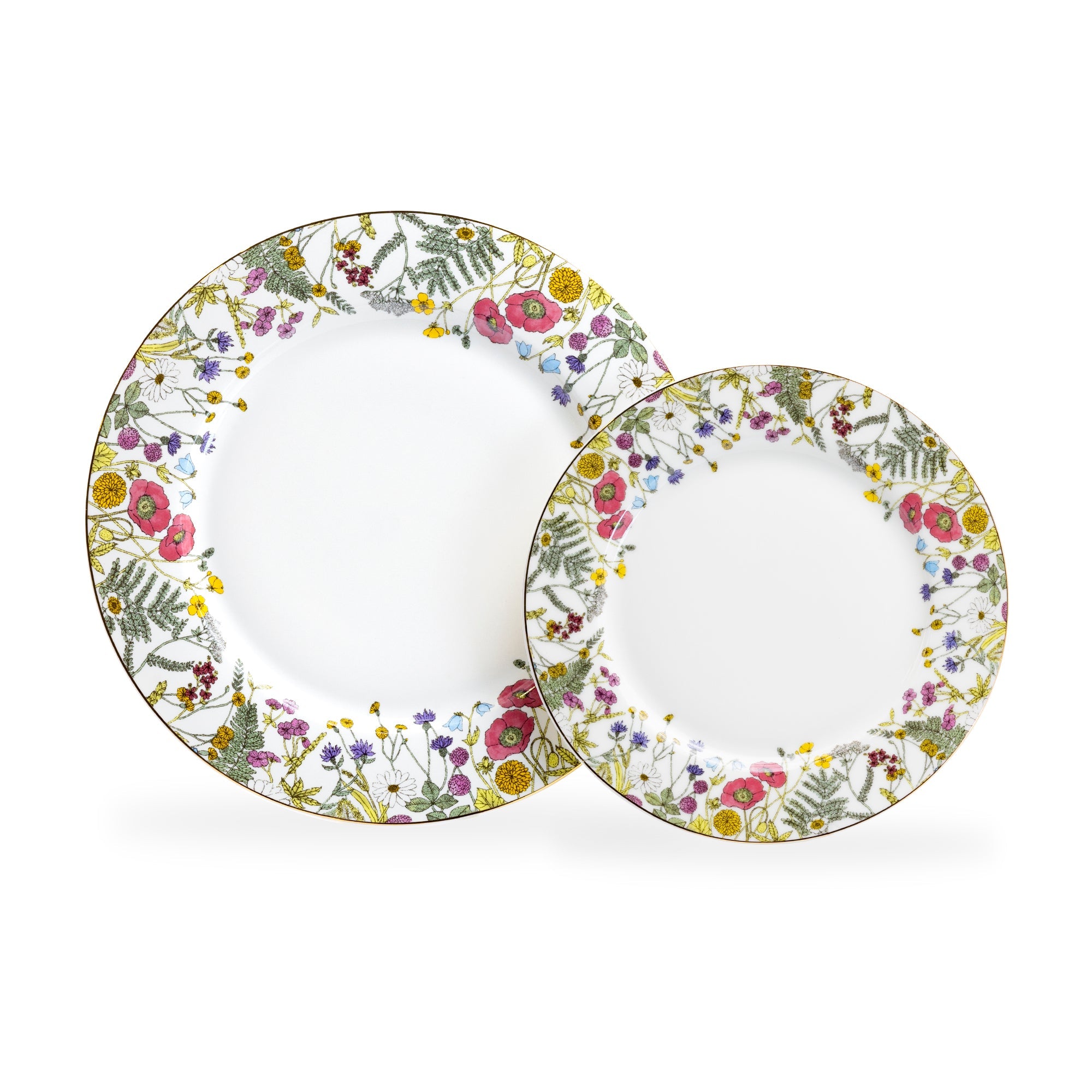 Wild Flower Meadow Fine Porcelain Dessert/Dinner Plate