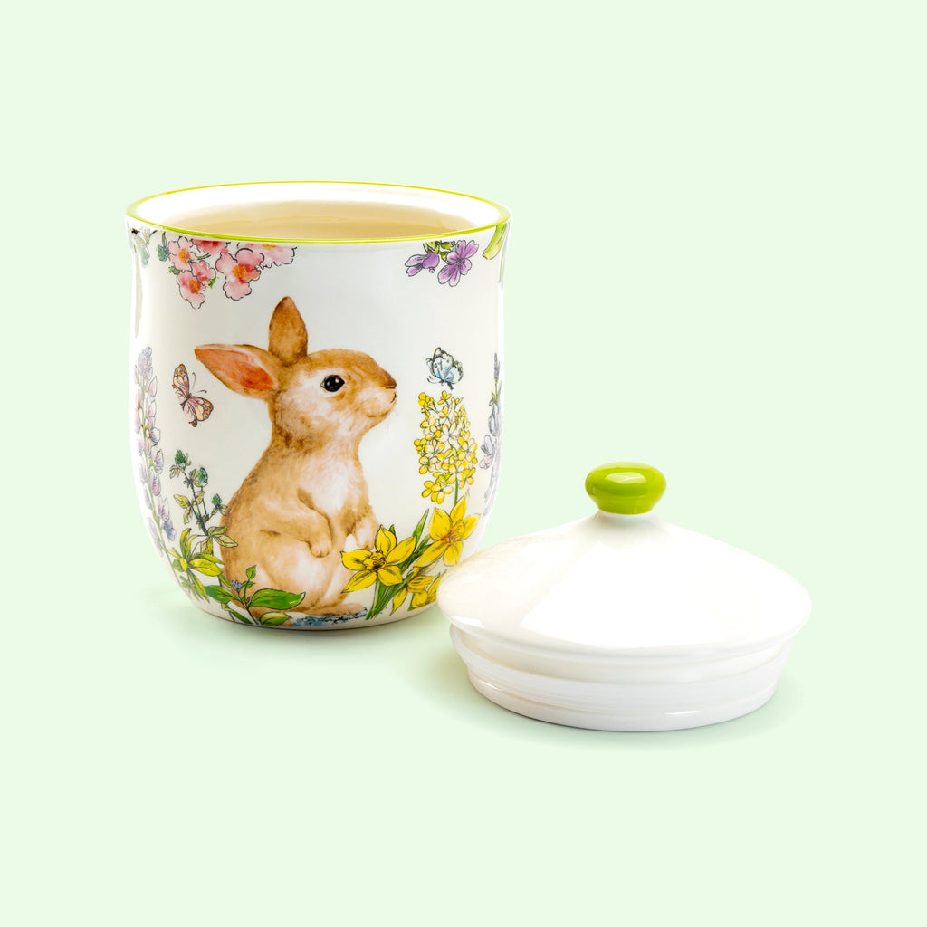 Spring Garden Bunny Canisters