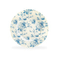 8.25" Blue Rose Toile Fine Porcelain Dessert Plate
