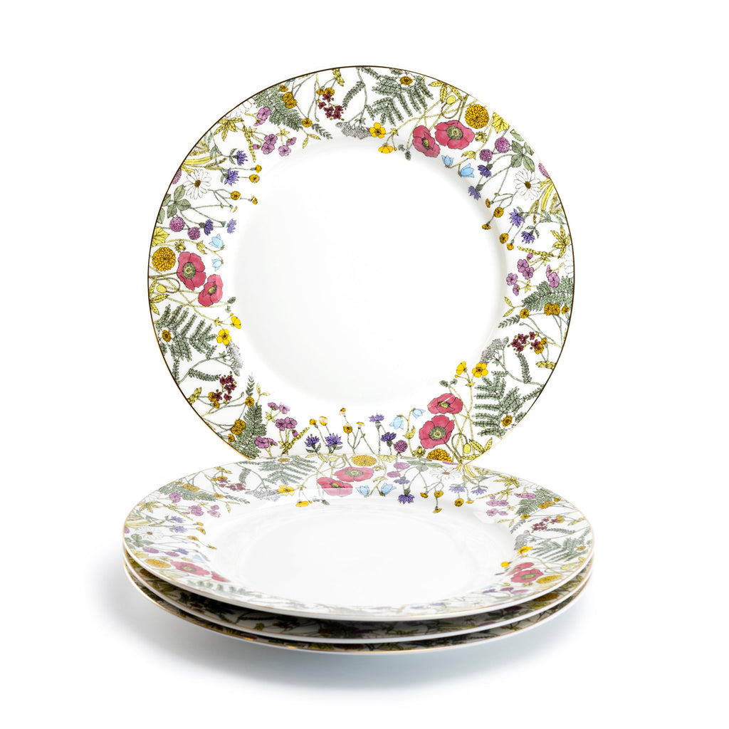 Wild Flower Meadow Fine Porcelain Dessert/Dinner Plate