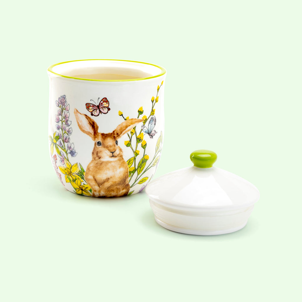 Spring Garden Bunny Canisters