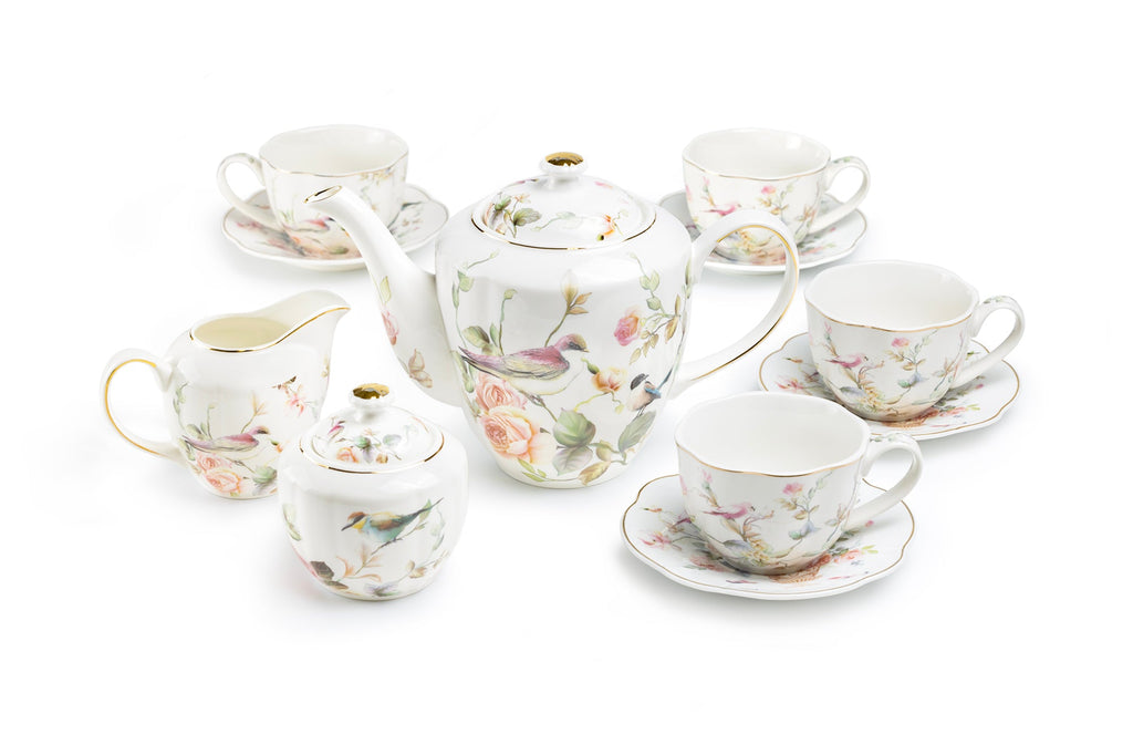 Magnolia Garden Fine Porcelain Tea Set