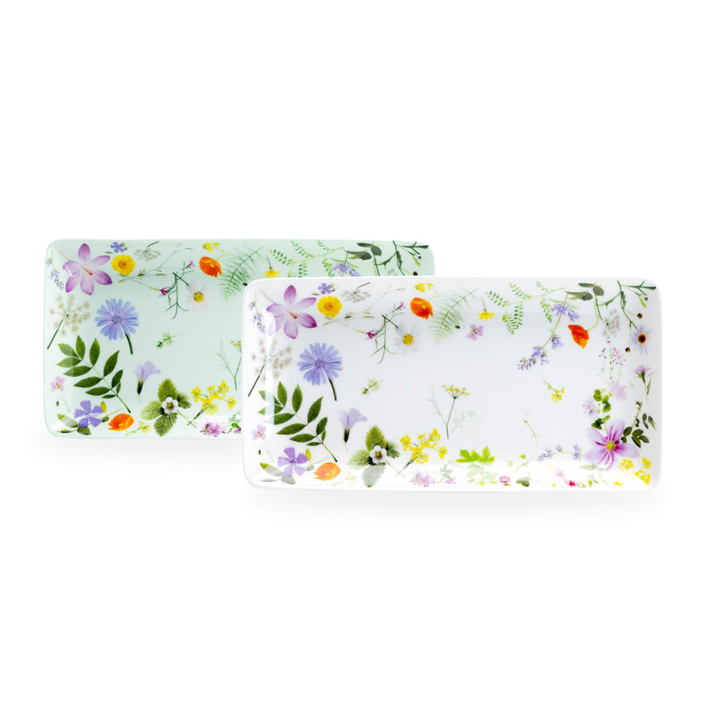 10" Summer Meadow Bone China Serving Tray