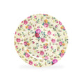 8" Cream Cottage Rose Chintz Fine Porcelain Dessert Plate - New Edition