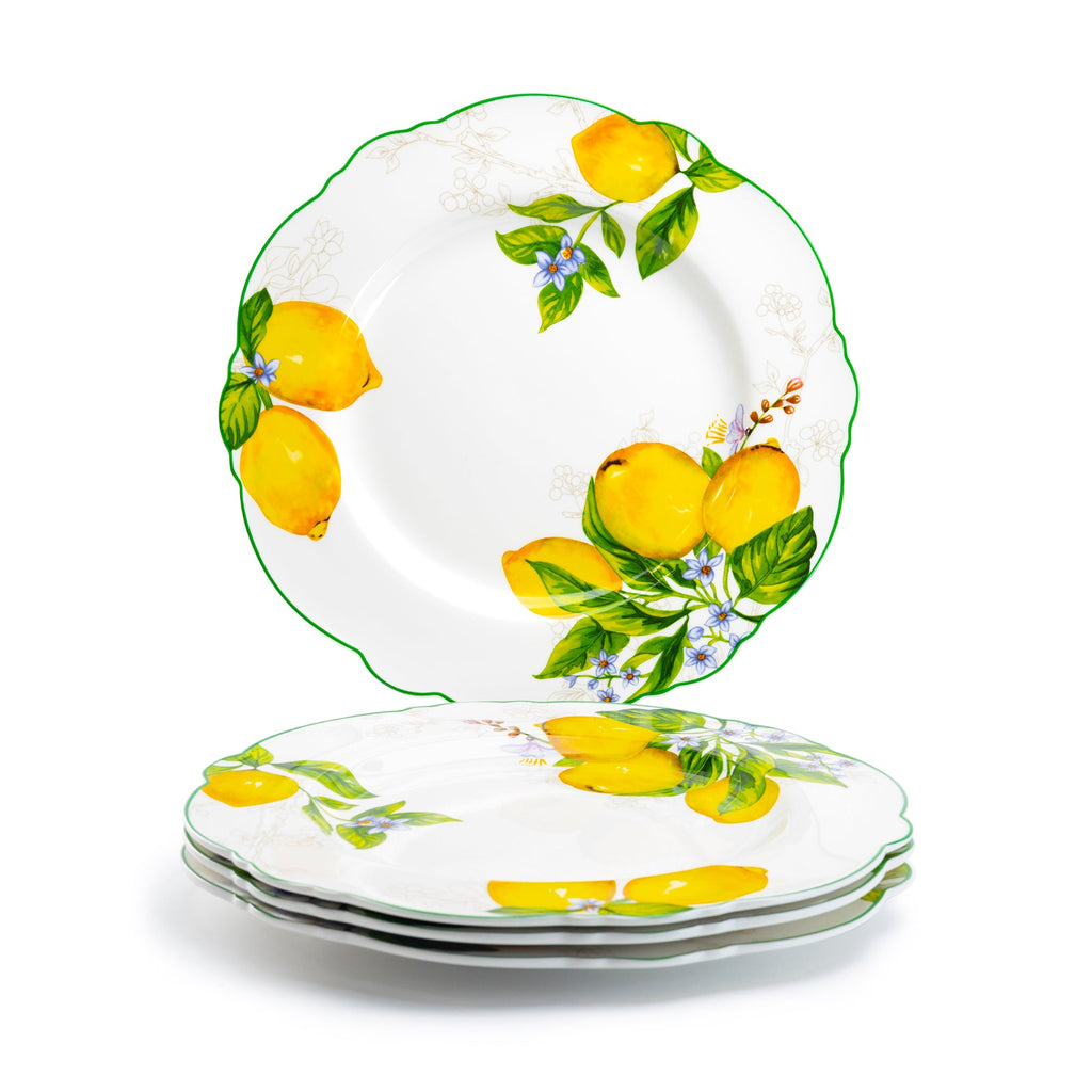Lemon Garden Fine Porcelain Dessert/Dinner Plate