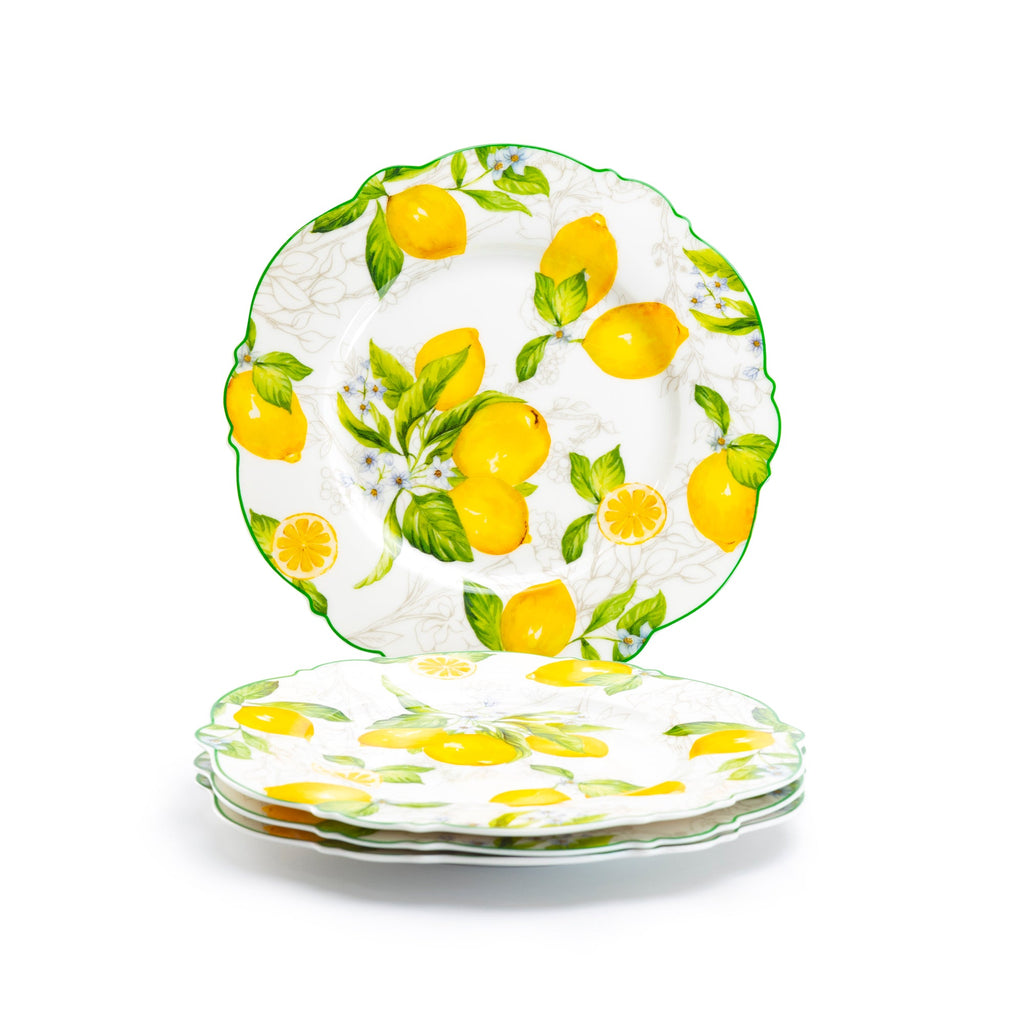 Lemon Garden Fine Porcelain Dessert/Dinner Plate