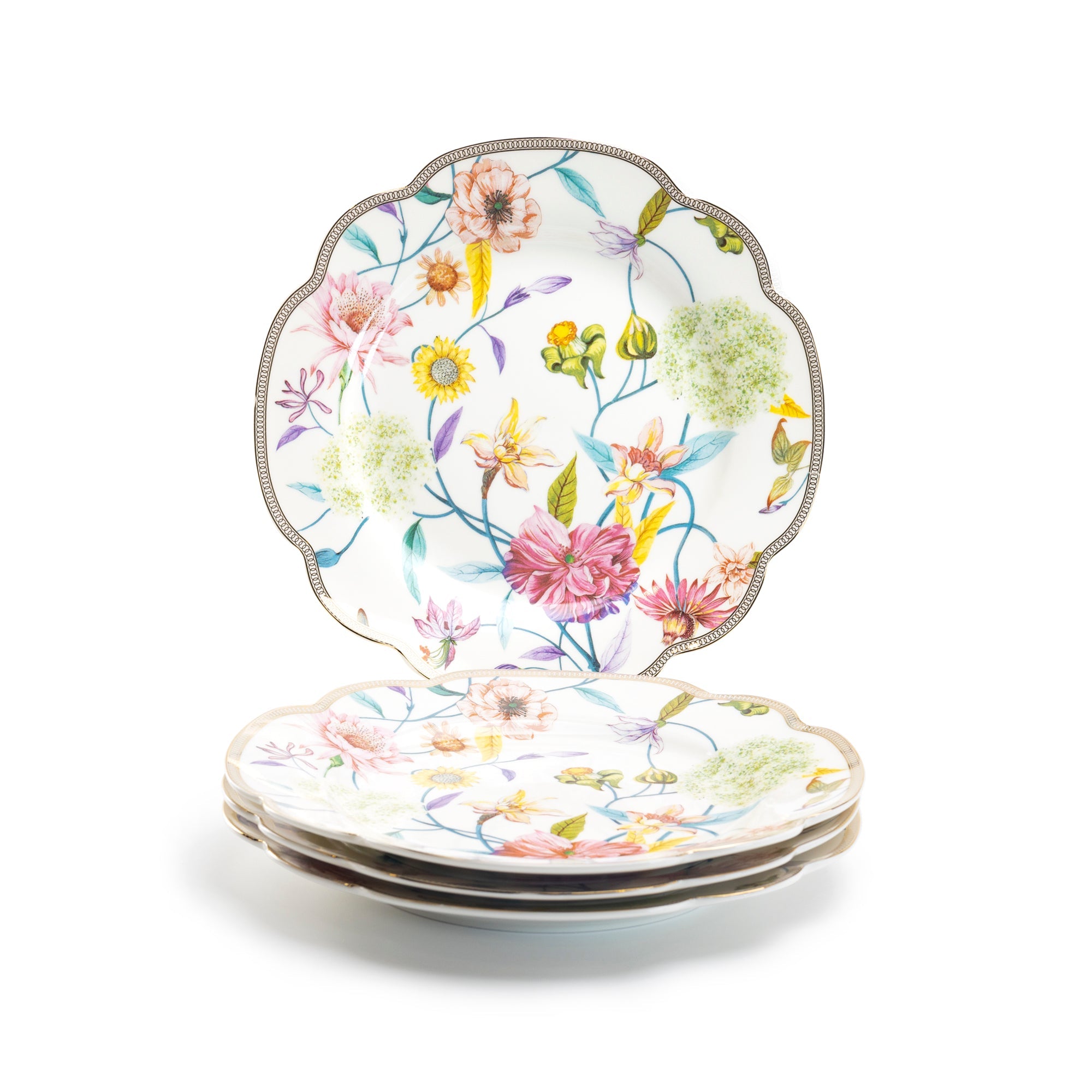 Spring Flowers Fine Porcelain Dessert/Dinner Plate