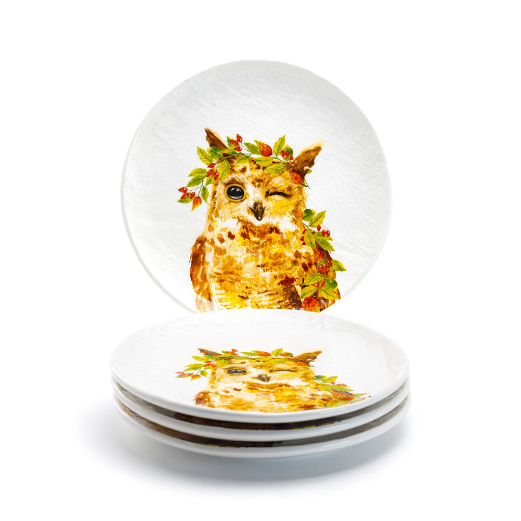 8.5" Happy Owl Salad/Dessert Plate