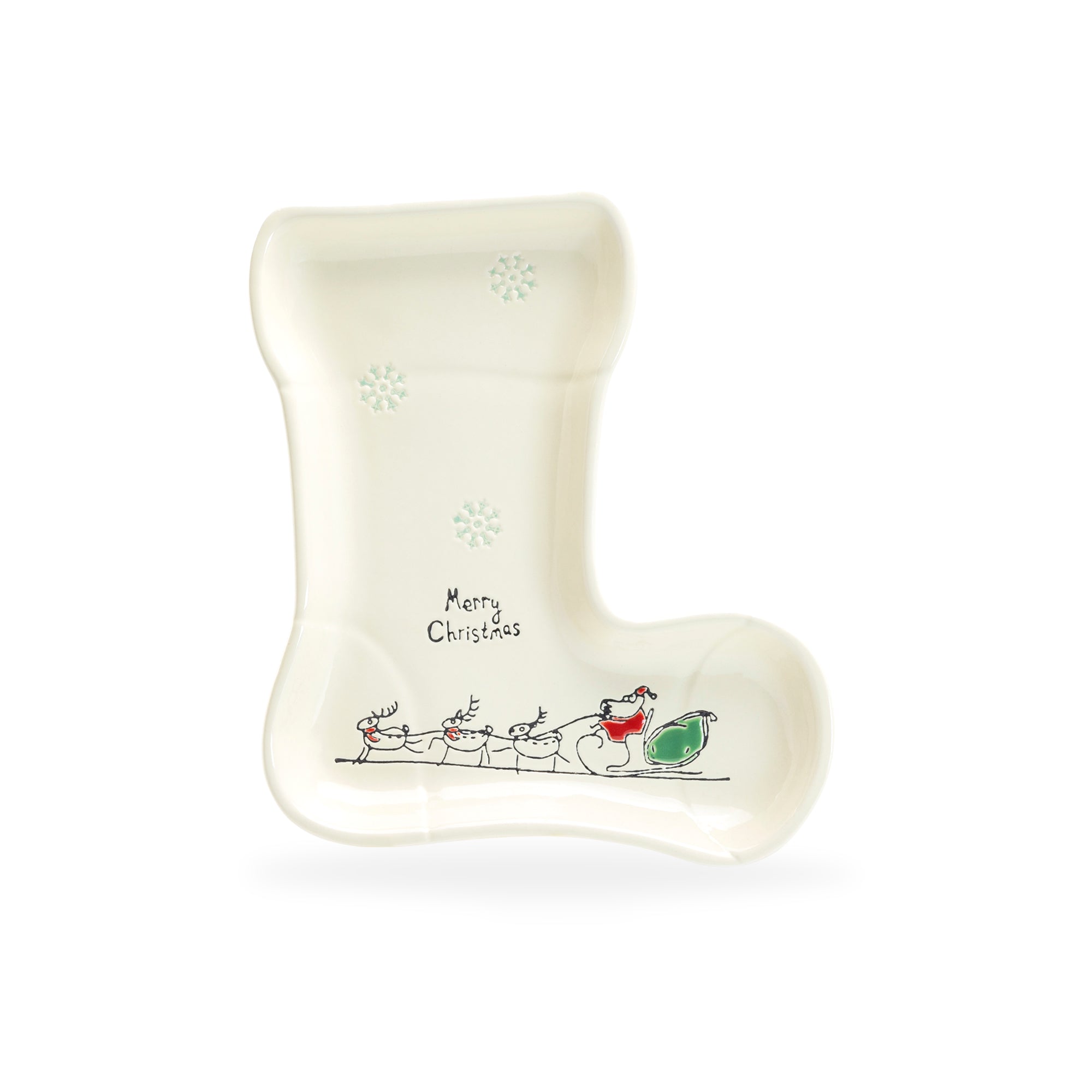 Santa’s Christmas Stocking Serving Tray