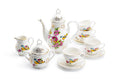 Spring Flowers with Bird Fine Porcelain 11-Piece Mini Tea Set