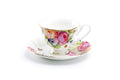 Sandra's Rose with Butterflies Bone China Tea Cup and Saucer