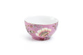 Peacock Lotus Garden Pink Fine Porcelain Bowl
