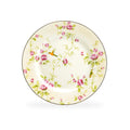 8" Rose Bud with Hummingbird Yellow Bone China Dessert Plate