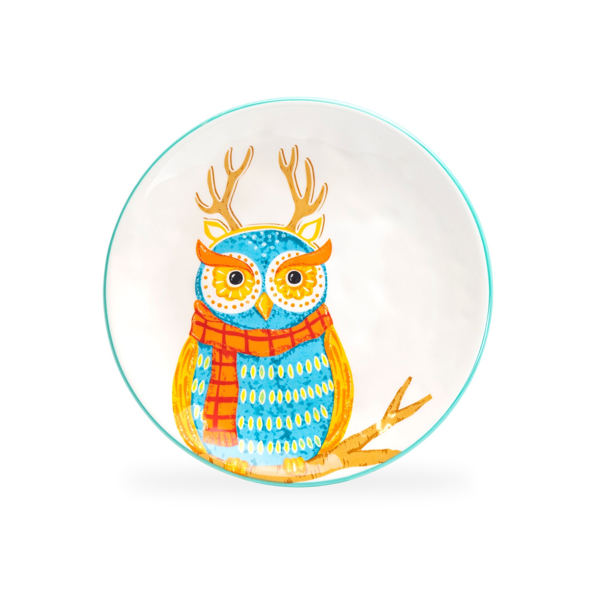 8.5" Assorted Owls Salad / Dessert Plate Set of 4