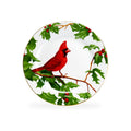 8" Red Cardinal Fine Porcelain Dessert Plate